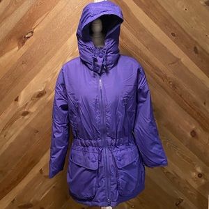 Eddie Bauer Women’s Goose Down Berry Colored Parka Size M